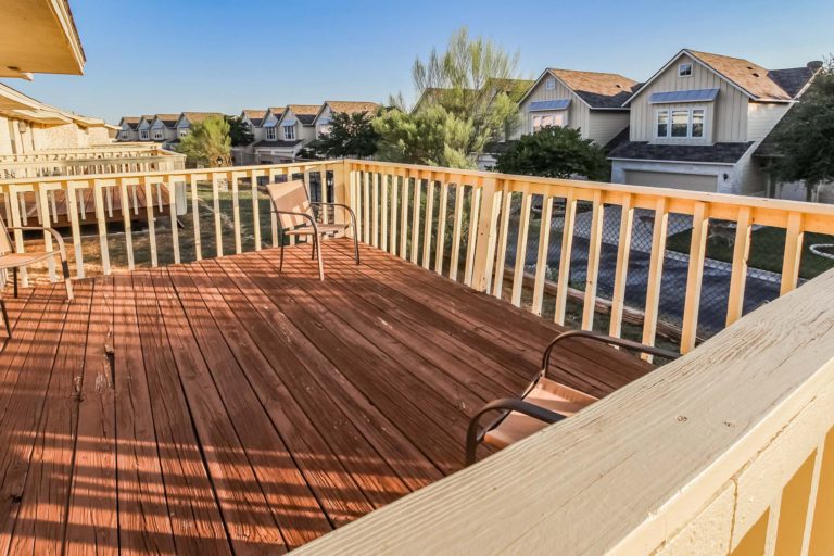 Photo of a Deck located behind the unit